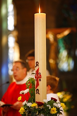 Easter candle, Reims, Marne, France, Europe