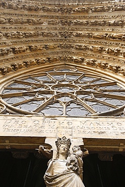 Mary's gate, Reims Cathedral, UNESCO World Heritage Site, Reims, Marne, France, Europe