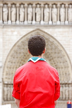 Boy scout, Paris, France, Europe