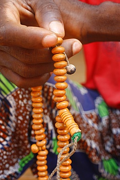 Muslim prayer beads, Lome, Togo, West Africa, Africa