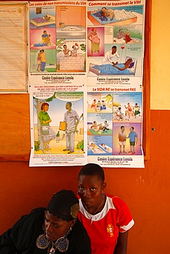 Aids awareness campaign, Lome, Togo, West Africa, Africa