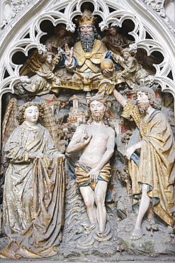 Christ's Baptism, Amiens Cathedral, UNESCO World Heritage Site, Amiens, Somme, France, Europe