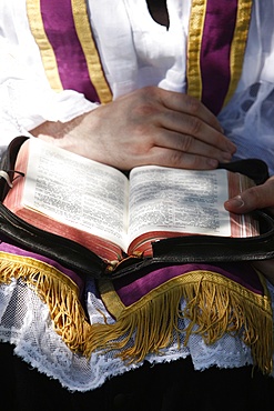 Priest's Bible, Bievres, Essonne, France, Europe