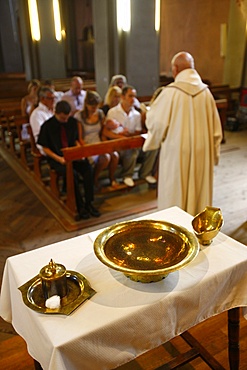 Catholic baptism, Saint Gervais, Haute Savoie, France, Europe