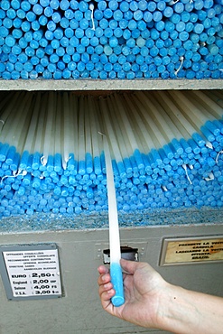 Candles at Lourdes, Lourdes, Hautes Pyrenees, France,. Europe