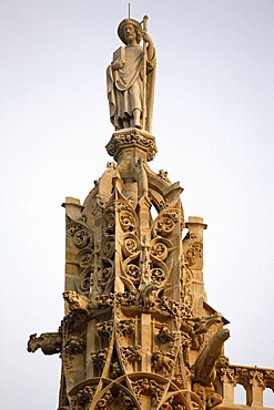 Statue of Saint James on top of the Saint Jacques Tower, Paris, France, Europe