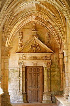 Cadouin Abbey cloister, Cadouin, Dordogne, France, Europe