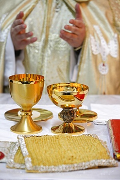 Chaldean Mass in Jabal Lweibdeh, Amman, Jordan, Middle East