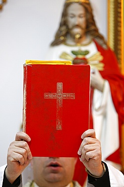 Chaldean Mass in Jabal Lweibdeh, Amman, Jordan, Middle East