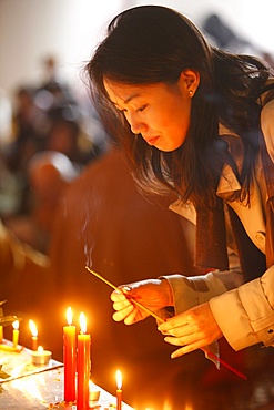 Vesak celebration at Vincennes Buddhist temple, Paris, France, Europe