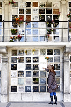 Columbarium, Pere Lachaise Cemetery, Paris, France, Europe