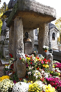 Alan Kardec's grave at Pere Lachaise cemetery, Paris, France, Europe