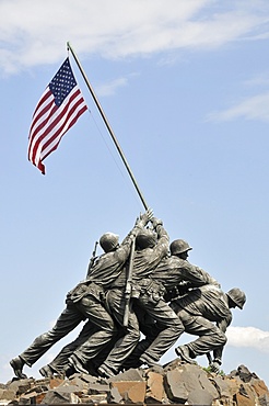 US Marines Iwo Jima monument, Arlington National Cemetery, Virginia., United States of America, North America