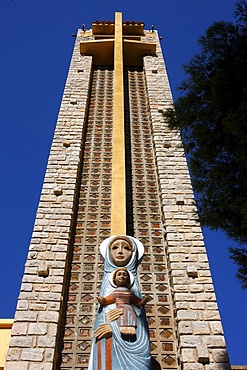 Notre-Dame de Consolation church designed by Raymond Vaillant, Hyeres, Var, Provence, France, Europe