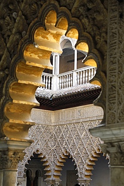 Patio de las Doncellas, Real Alcazar, UNESCO World Heritage Site, Seville, Andalucia, Spain, Europe