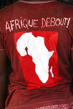 African t-shirt, Ganvie, Benin, West Africa, Africa