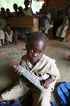 Primary school in Africa, Hevie, Benin, West Africa, Africa