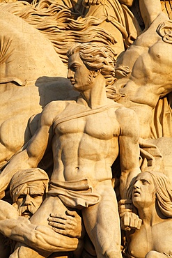 The Resistance by Antoine Etex, dating from 1814, sculpture on the Arc de Triomphe, Paris, France, Europe