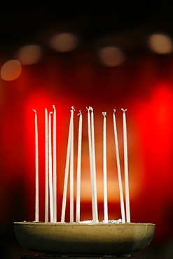 Candles at Taize meeting, Geneva, Switzerland, Europe