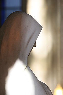 Statue of Mary in Saint-Eustache church, Paris, France, Europe