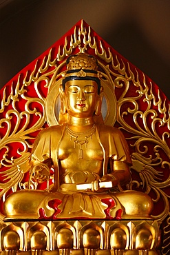 Statue of Boddhisatva Fugen Bosatsu, Kanshoji Zen monastery, La Coquille, Dordogne, France, Europe