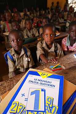 Primary school in Africa, Lome, Togo, West Africa, Africa