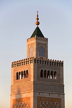 Great Mosque (Ezzitouna Mosque) minaret, Tunis, Tunisia, North Africa, Africa