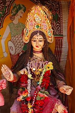 Hindu goddess, Goverdan, Uttar Pradesh, India, Asia