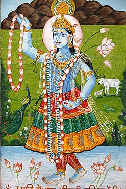 The Hindu goddess Radha, Mathura, Uttar Pradesh, India, Asia