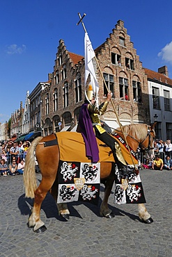 The pageant of the Golden Tree, Bruges, West Flanders, Belgium, Europe