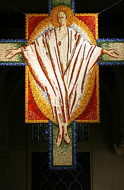 Christ on the Cross at Saint-Honore d'Eylau church, Paris, Ile de France, France, Euruope