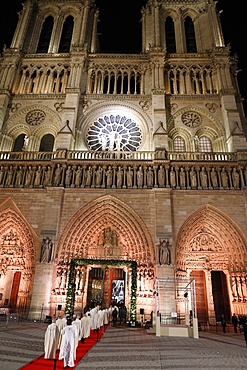 Opening ceremony of Notre-Dame de Paris cathedral on 850 years anniversary, Paris, France, Europe