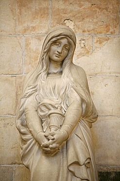 Mary Magdalene statue in Vezelay Basilica, UNESCO World Heritage Site, Vezelay, Yonne, Burgundy, France, Europe