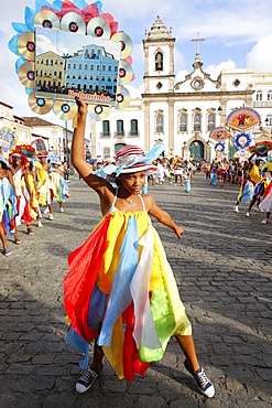 Costume band at Salvador carnival, Bahia, Brazil, South America