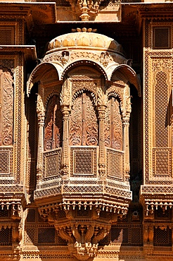 Patwa havelis, renowned private mansion in Jaisalmer, Rajasthan, India, Asia