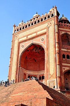 Monumental Gate (Buland Darwaza), Jama Masjid Mosque, Fatehpur Sikri, UNESCO World Heritage Site, Uttar Pradesh, India, Asia