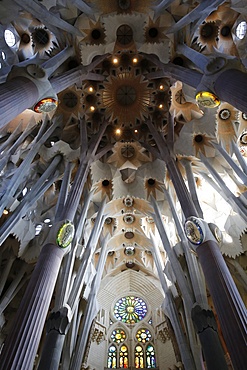 Transept, Sagrada Familia Basilica, Barcelona, Catalonia, Spain, Europe