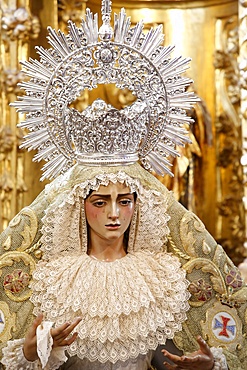 Statue of the Virgin Mary in a Cordoba church, Cordoba, Andalucia, Spain, Europe