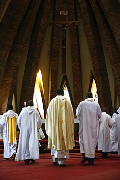 Catholic Mass, St. Anne's Basilica, Brazzaville, Congo, Africa