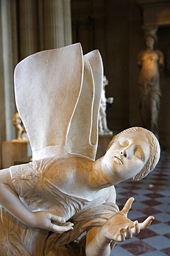 Psyche, a Roman marble statue from the 1st or 2nd century AD, Louvre Museum, Paris, France, Europe