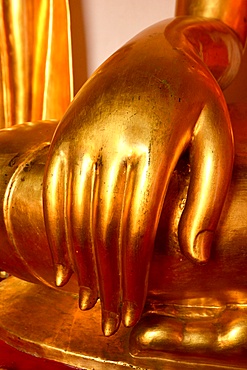 Buddha's hand in Wat Mahathat, Bangkok, Thailand, Southeast Asia, Asia