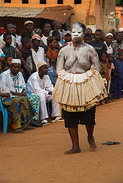 Voodoo festival in the streets of Ouidah, Benin, West Africa, Africa