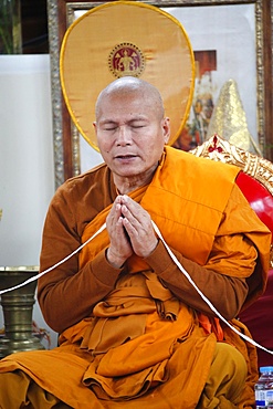 Buddhist ceremony, Wat Velouvanaram, Bussy St. George, Seine et Marne, France, Europe