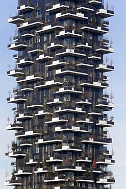 Building near Porta Nuova, Milan, Lombardy, Italy, Europe