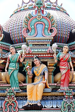 Sri Mariamman Hindu temple, Singapore, Southeast Asia, Asia