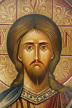 Portrait of Jesus, Jerusalem, Israel, Middle East