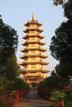 Pagoda, Dai Tong Lam Tu Buddhist Temple, Ba Ria, Vietnam, Indochina, Southeast Asia, Asia