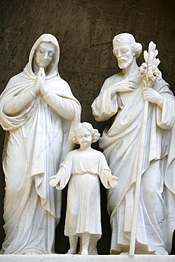 Statues of the Holy Family, Nazareth, Galilee, Israel, Middle East