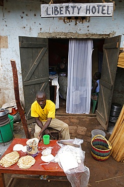 Small restaurant in Kitumba, Uganda, Africa