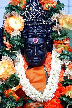 Madurai Veeran, a Tamil folk deity popular in southern Tamil Nadu, Mariamman Hindu Temple, Ho Chi Minh City, Vietnam, Indochina, Southeast Asia, Asia